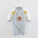 One Piece Baby Clothing Baby Sleeping Bag Cotton Triple Warm Clothes Baby Wearable Blanket Thickening Climbing Clothes Jumpsuit