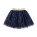 Odeerbi Princess Skirt for Girls Tutu Skirt Toddler Cute Party Dance Skirt Solid Color Net Yarn Sequins Star Tulle White