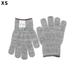 1 Pair Kitchen Stainless Steel Wire Multi-function Stab Resistant Protection Gloves Cut-Resistant Safety Gloves Anti-cut Gloves XS