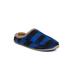 Men's Nordic Plaid Indoor/Outdoor Slippers by Deer Stags in Blue Black (Size 12 M)
