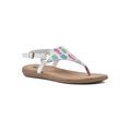 Women's London Casual Sandal by White Mountain in Rainbow Multi Fabric (Size 8 1/2 M)