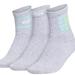 Adidas Accessories | Adidas 3 Pair Quarter Socks Women's Size 5-10 | Color: Blue/Gray | Size: 5-10