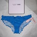 Victoria's Secret Swim | (M) Victoria’s Secret Ruched Cheeky Swim Bikini Bottom | Color: Blue | Size: M