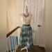 Anthropologie Skirts | Anthropologie Maeve Floral Striped Skirt Nwt!! | Color: Blue/Green | Size: Xs