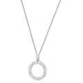 Kate Spade Jewelry | Kate Spade Full Circle Silver Crystal Pendant Necklace | Color: Silver | Size: Os