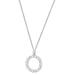 Kate Spade Jewelry | Kate Spade Full Circle Silver Crystal Pendant Necklace | Color: Silver | Size: Os