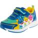 Toddler Josmo Blue/Yellow Baby Shark Light Up Sneakers