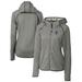 Women's Cutter & Buck Heather Gray Florida Gators Swinging Gator Mainsail Sweater-Knit Full-Zip Hoodie