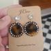 J. Crew Jewelry | Authentic J Crew Tortoise Lucite Disc Drop Earrings | Color: Brown/White | Size: Os