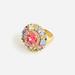 J. Crew Jewelry | J Crew Rainbow Crystal Cluster Cocktail Ring Nwt Sz 8 | Color: Green/Pink | Size: 8