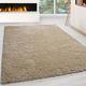 Super Soft Solid Shaggy Rug Carpet Mat Dining Room Extra Large Area Size Rugs Modern Living Room Non Shedding Thick Pile Bedroom Kitchen Floor Hallway Runner (BEIGE, 140 X 200 CM)