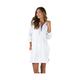 Speedo Women's Hooded Aquatic Fitness Robe and Cover-Up, with Full Front Zip White