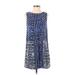 Tart Casual Dress - Shift: Blue Tweed Dresses - Women's Size X-Small