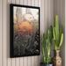 Union Rustic Prickley Desert Flora by Linda Parker Graphic Art on Canvas Metal in Gray/Green/Orange | 48 H x 32 W x 2 D in | Wayfair