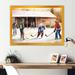 Design Art Playing Hockey on Ice Rink III - Graphic Art on Canvas Metal in Brown/White | 30 H x 40 W x 1.5 D in | Wayfair FDP58454-40-30-GD