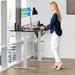 Uncaged Ergonomics Standing Desk Wood/Metal in White/Black | 52 H x 60 W x 30 D in | Wayfair RUwbkMDF60