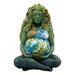 World Menagerie Sherrodsville Millennial Earth Mother Goddess Te Fiti Figurine Resin in Gray/Green | 7 H x 5 W x 3.5 D in | Wayfair