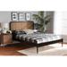 Bayou Breeze Whittenburg Solid Wood Platform Bed Wood in Gray/Black | 47.24 H x 64.68 W x 84.64 D in | Wayfair 24FCF00482B242F58AFE7142E8925436