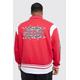 Mens Red Plus Boxy Fit Limited Edition Jersey Jacket, Red