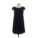 Ann Taylor LOFT Casual Dress: Blue Dresses - Women's Size X-Small Petite