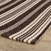 Black/White 96 x 29 x 0.25 in Area Rug - Birch Lane™ Remat Ticking Stripe Black/Ivory Handwoven Indoor/Outdoor Rug | Wayfair