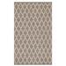 Brown/Gray 96 x 60 x 0.25 in Area Rug - Home Conservatory Textured Diamond Black/Ivory Handwoven Cotton Rug Cotton | 96 H x 60 W x 0.25 D in | Wayfair