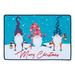 Multi-Color 0.22" x 30" L X 20" W Kitchen Mat - The Holiday Aisle® Frazey Kitchen Mat 30.0 x 20.0 x 0.22 in blue | 0.22" H X 30" L X 20" W | Wayfair