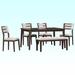 Latitude Run® 6 - Person Dining Set Wood/Upholstered in Brown | 30 H x 36 W x 60 D in | Wayfair BED4759AB5334BF1A61F5434F33A3A8D