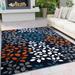 Blue 62.99 x 39.37 x 0.28 in Area Rug - Wildon Home® Ketchum Floral Machine Tufted Indoor/Outdoor Area Rug | 62.99 H x 39.37 W x 0.28 D in | Wayfair