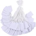 100 Pcs White Tags Price Tags Price Labels Display Tags with String Marking Strung Tags writable Tags Display Label for Product Jewelry Clothing Tags 1.75 x 1.093 inch