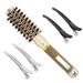 Small Hair Round Brush Nano Technology Thermal Ceramic and Ionic Round Barrel Hair Brush for Blow Drying Styling Curling Adding Hair Volume