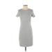 Old Navy Casual Dress - Shift: Gray Solid Dresses - Women's Size Small