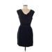 Gap Casual Dress - Sheath: Blue Solid Dresses - Women's Size 8 Petite