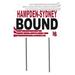 White Hampden-Sydney College Tigers 18" x 24" Bound Yard Sign