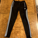 Adidas Pants & Jumpsuits | Adidas Climacool Womens Drawstring Skinny Ankle Zip High Rise Athletic Pants | Color: Black/White | Size: S