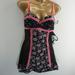 Jessica Simpson Intimates & Sleepwear | Jessica Simpson 2 Pc Lacy Nightie Set Size M Nwts | Color: Black/Pink | Size: M