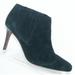 Coach Shoes | Coach Dovelyn Black Kid Suede Almond Toe Pull On Ankle Bootie Heels 7.5b 38 | Color: Black | Size: 7.5