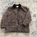 Carhartt Jackets & Coats | Brown Carhartt Chore Coat Xxl Tall Flannel Lining, Leather Logo Corduroy Collar | Color: Black/Brown | Size: 2xlt