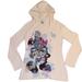 Disney Tops | Disney Parks Minnie Mouse Sweater Top Hoodie Size Medium Flowers Love | Color: White | Size: M