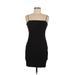 Shein Casual Dress - Bodycon Square Sleeveless: Black Print Dresses - Women's Size Medium