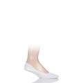 1 Pair White Cool 24/7 Cotton Invisible Socks Men's 8.5-9.5 Mens - Falke