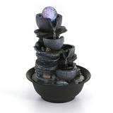 Loon Peak® Eginald Resin Fountain w/ Light | 11.02 H x 8.07 W x 8.07 D in | Wayfair 6EDC107CFF114E209AD528E744F64F43