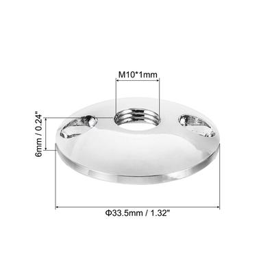 Microphone Flange Mount, Round Base Table Mounting for Gooseneck