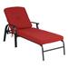 Outdoor Chaise Lounge - Red