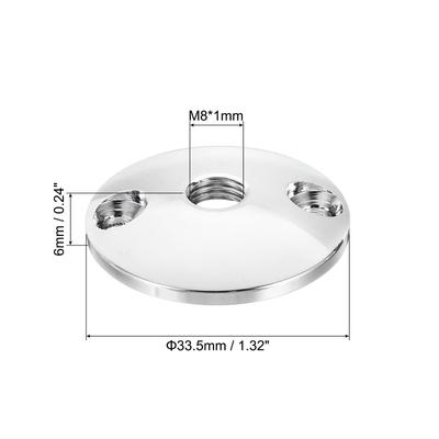 Microphone Flange Mount, Round Base Table Mounting for Gooseneck