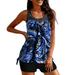 sets for women clothing two piece Two Piece Swimsuits For Women Dot Printed Tank Top With Boyshorts Bathing Suits