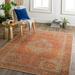 Mark&Day Washable Area Rugs 9x12 Kontea Traditional Burnt Orange Area Rug (8 10 x 12 )