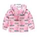 Aayomet Coat For Boy Boys Girls Waterproof Hooded Jackets Cotton Lined Rain Jackets Hot Pink 12-18 Months