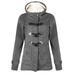 Women Girl Casual Warm Coat Jacket Outwear Slim Trench Winter Hooded Overcoat