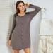 Final Clear Out! Women Casual Nightdress ï¼ŒHot Ladies Lace Stitching Solid Color Plus Size Pajamas Nightgown Women Home Colthing